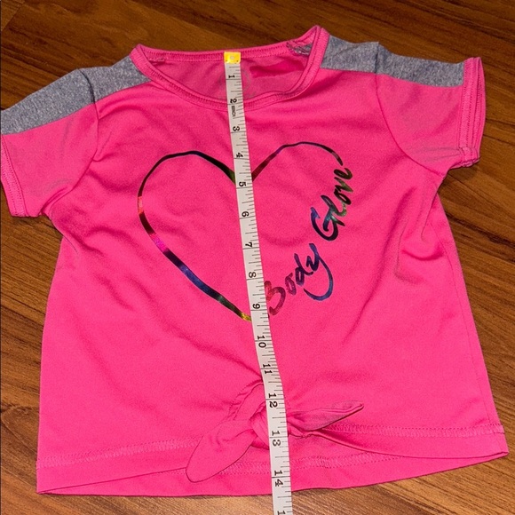 Body Glove Pink and Gray Kids T-Shirt with Heart Graphic - Picture 4 of 5